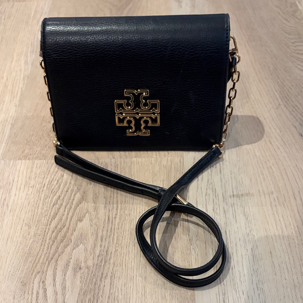 Tory Burch Black Leather Crossbody Bag